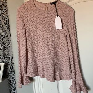 English factory blush blouse